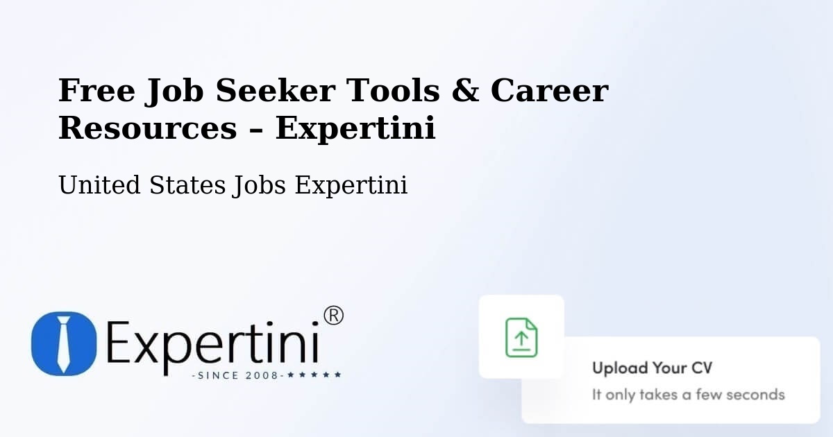 Free Job Seeker Tools & Career Resources – Montclair - Montclair, United States Jobs Expertini